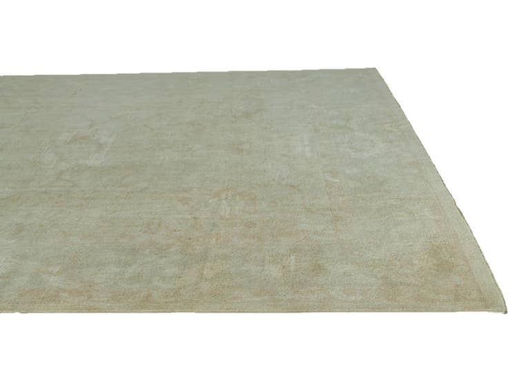 Detail image of 8' 10 x 12' 2 Hand Knotted Oushak Wool Rug