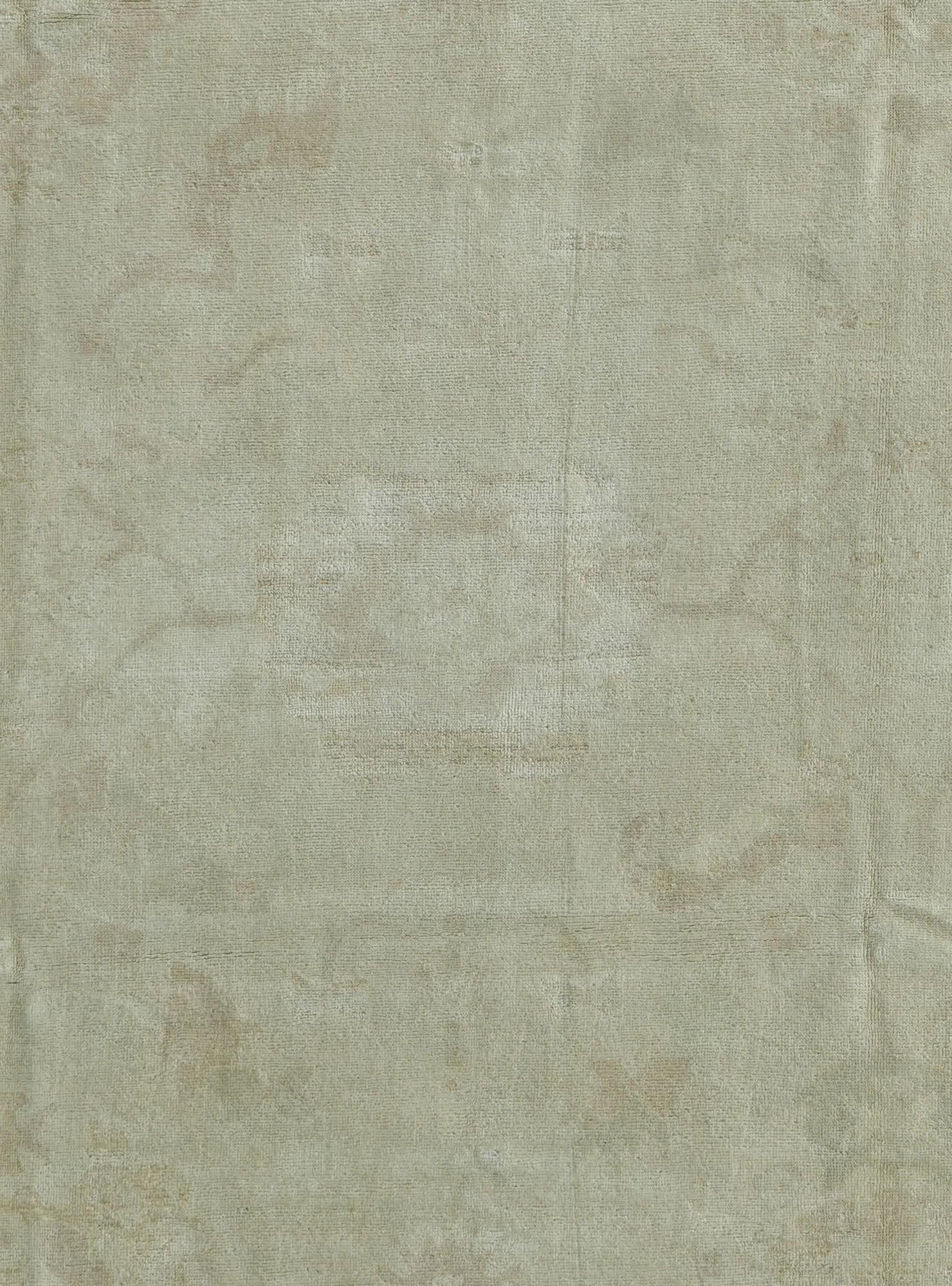 8' 10 x 12' 2 Hand Knotted Oushak Wool Rug