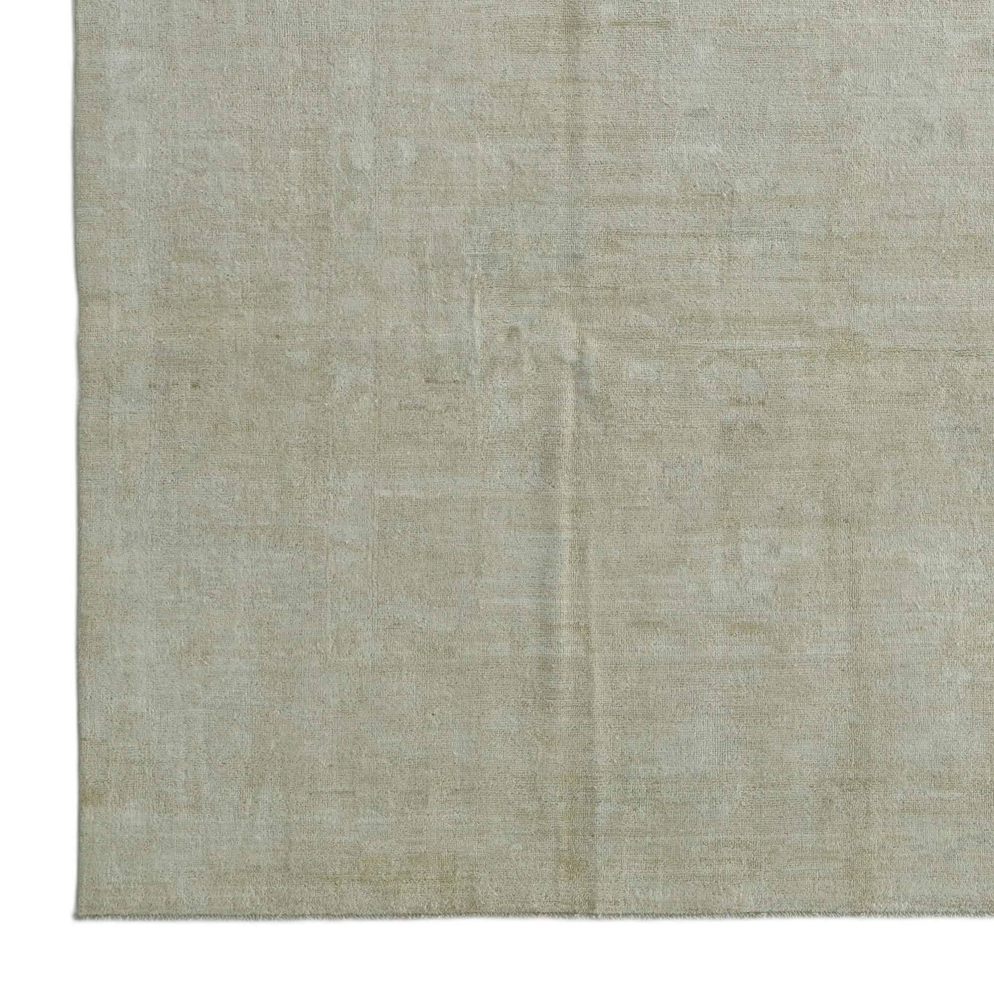 8' 10 x 11' 11 Hand Knotted Oushak Wool Rug