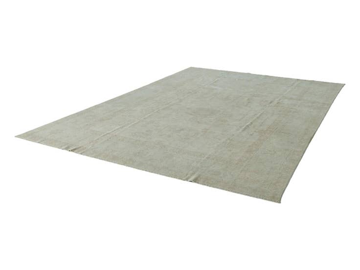 Detail image of 8' 8 x 11' 11 Hand Knotted Oushak Wool Rug