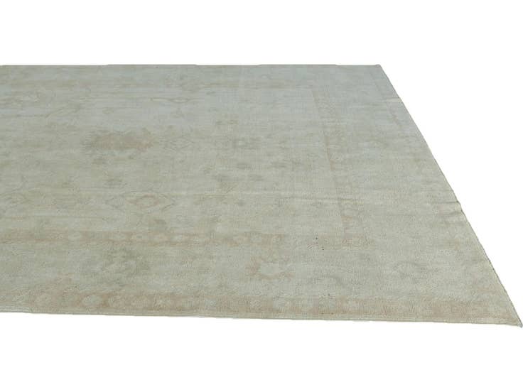 Detail image of 8' 8 x 11' 11 Hand Knotted Oushak Wool Rug
