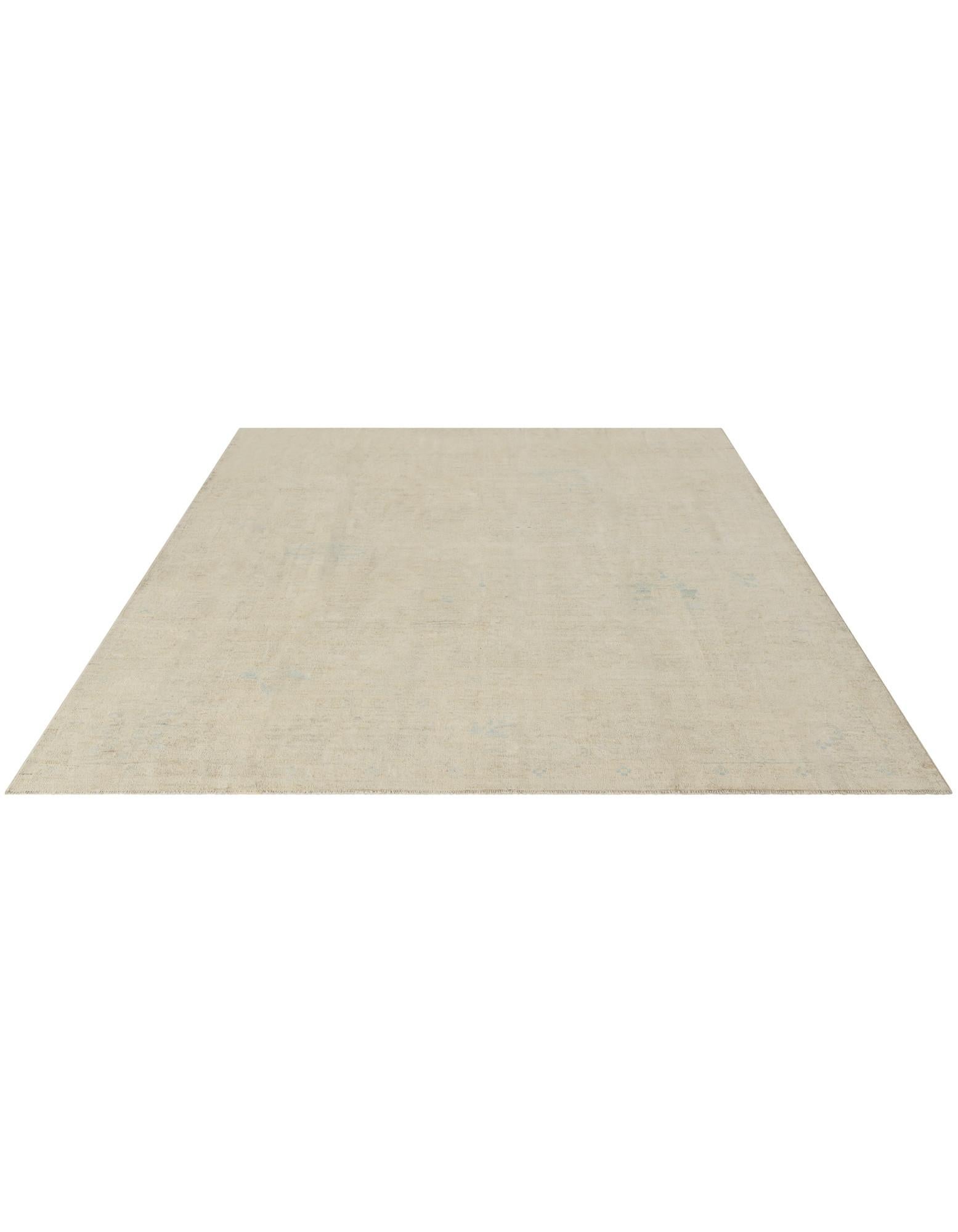 8' 3 x 9' 9 Hand Knotted Oushak Wool Rug