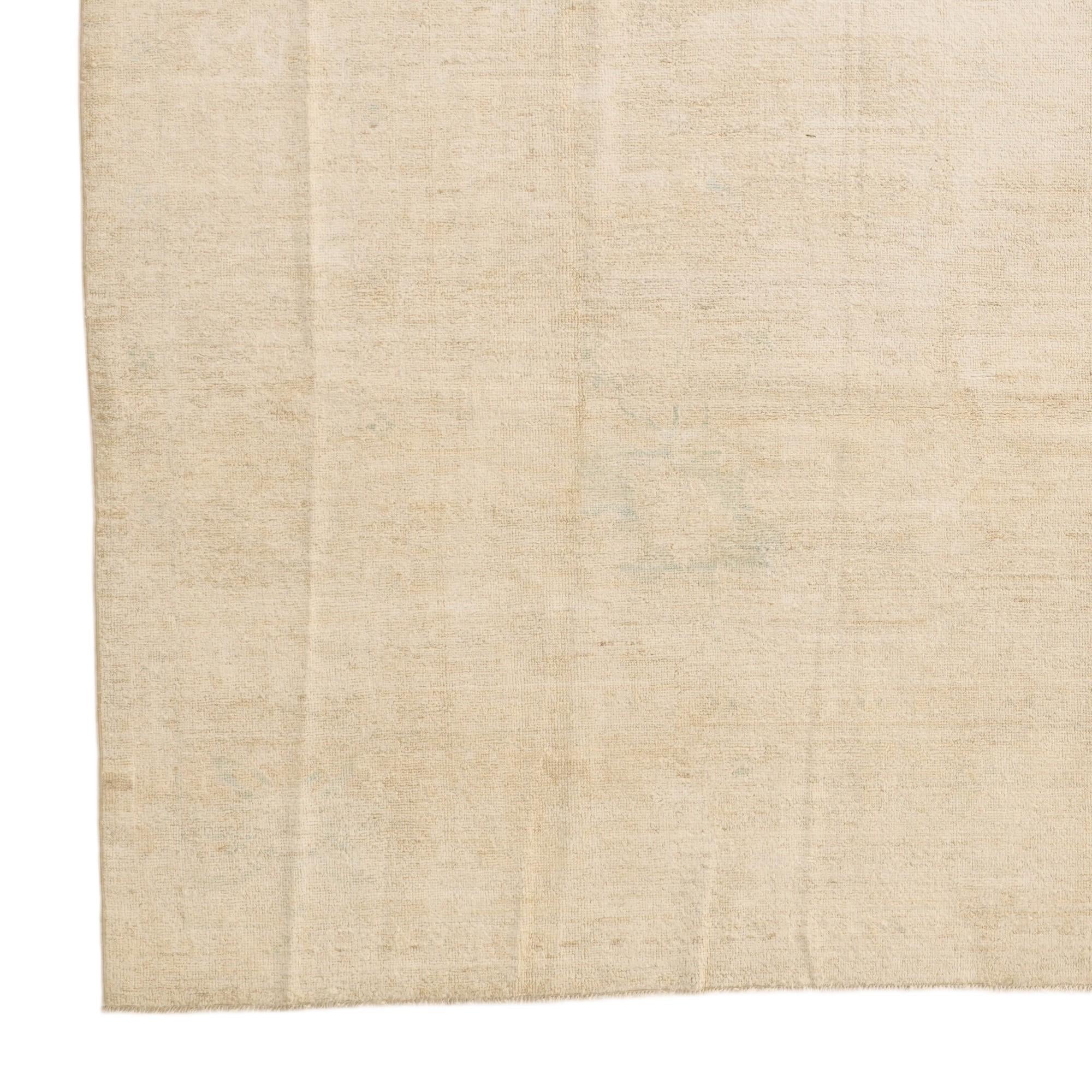 8' 3 x 9' 9 Hand Knotted Oushak Wool Rug