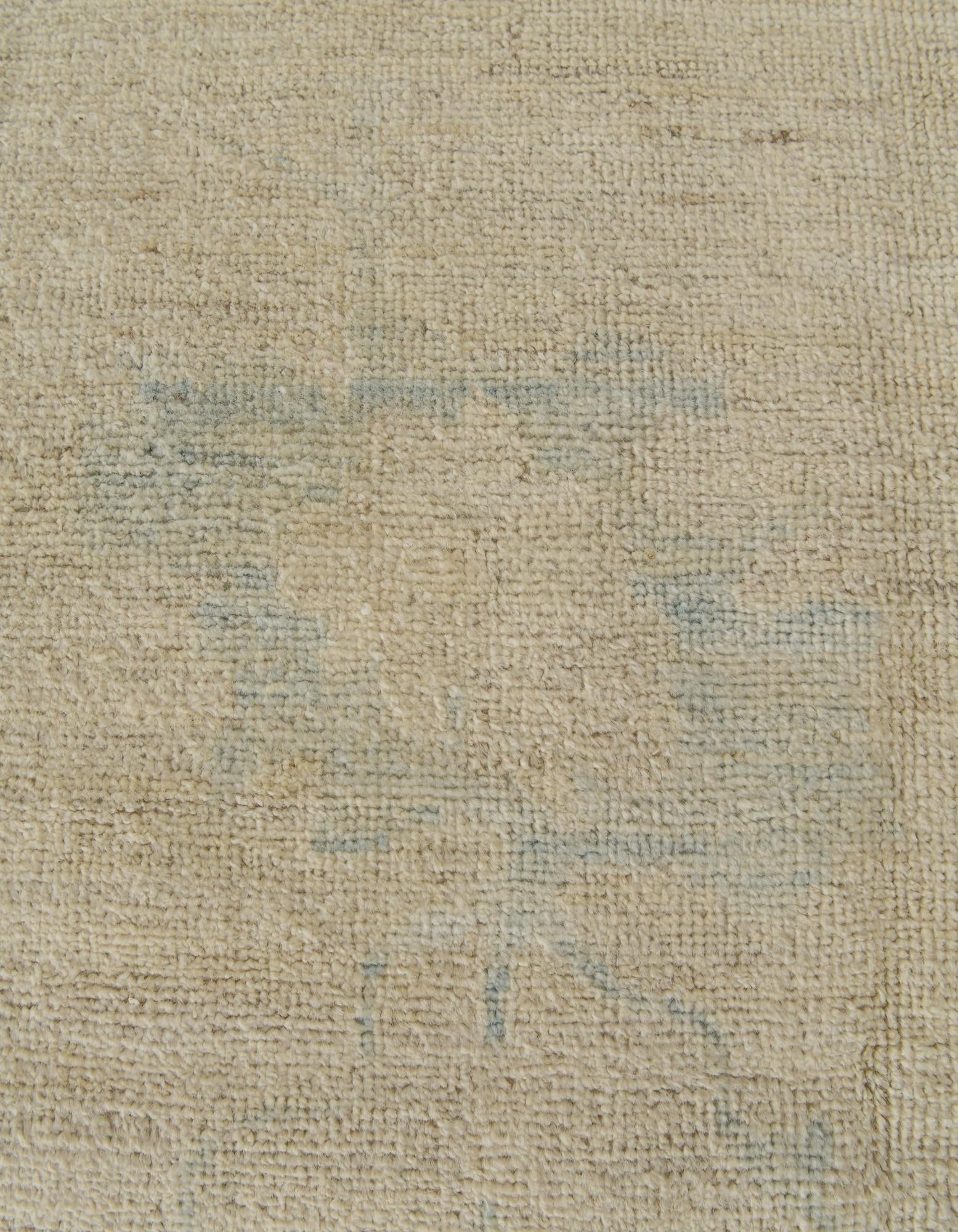 8' 3 x 9' 9 Hand Knotted Oushak Wool Rug