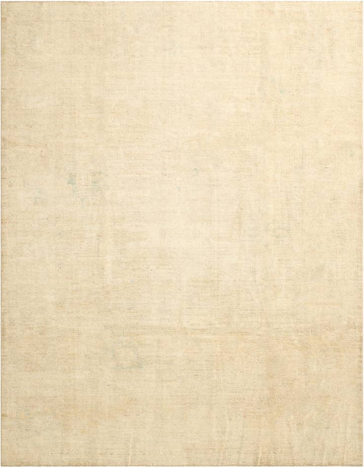 Detail image of 8' 3 x 9' 9 Hand Knotted Oushak Wool Rug