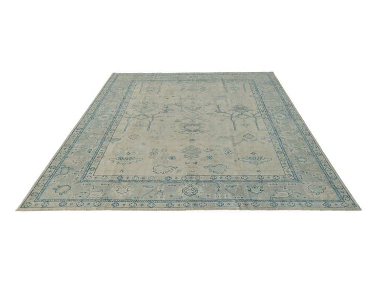 Detail image of 9' x 11' 9 Hand Knotted Oushak Wool Rug