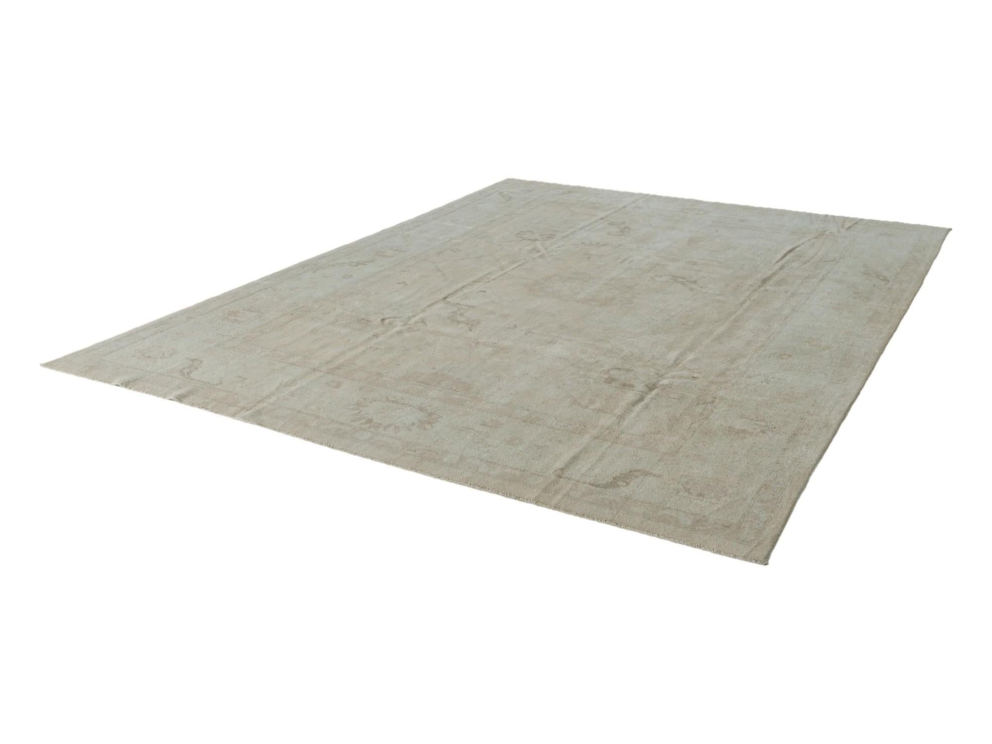 8' 10 x 11' 9 Hand Knotted Oushak Wool Rug