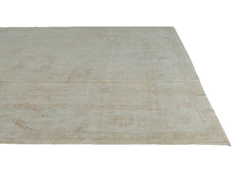 Detail image of 8' 10 x 11' 9 Hand Knotted Oushak Wool Rug