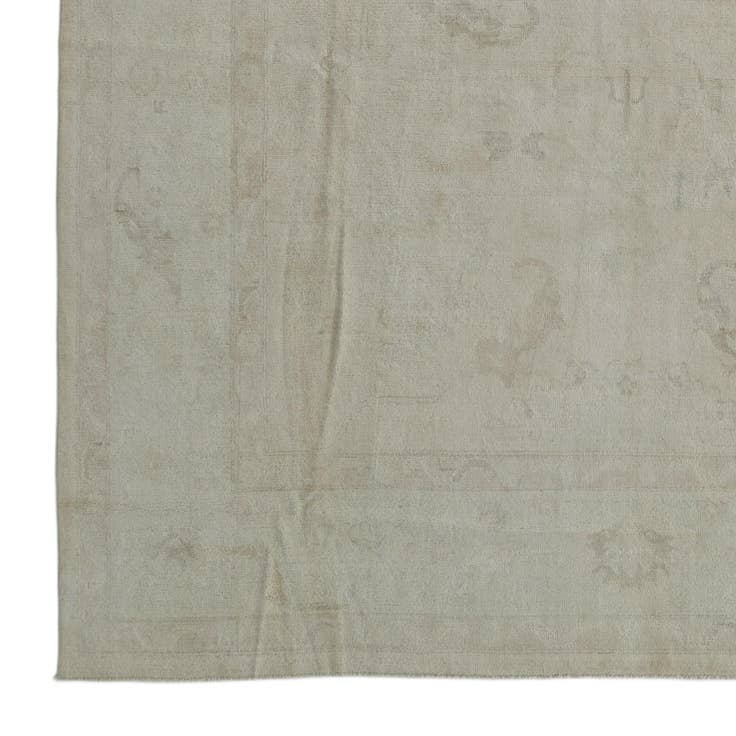 Detail image of 8' 10 x 11' 9 Hand Knotted Oushak Wool Rug