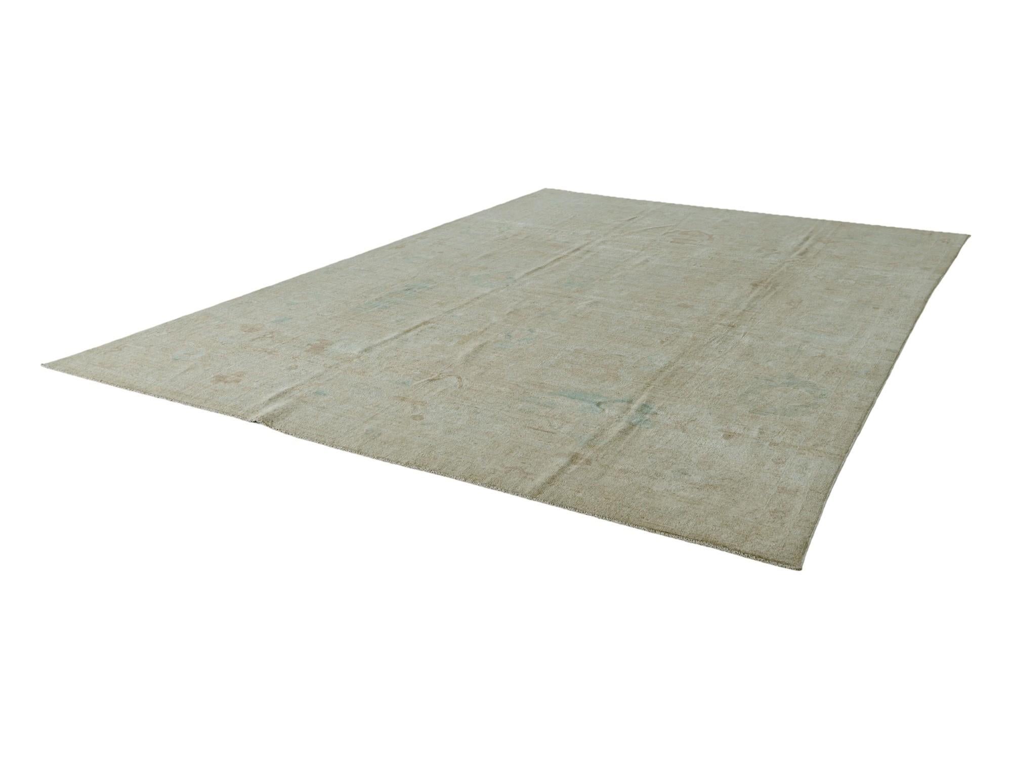 9' 8 x 13' 10 Hand Knotted Oushak Wool Rug