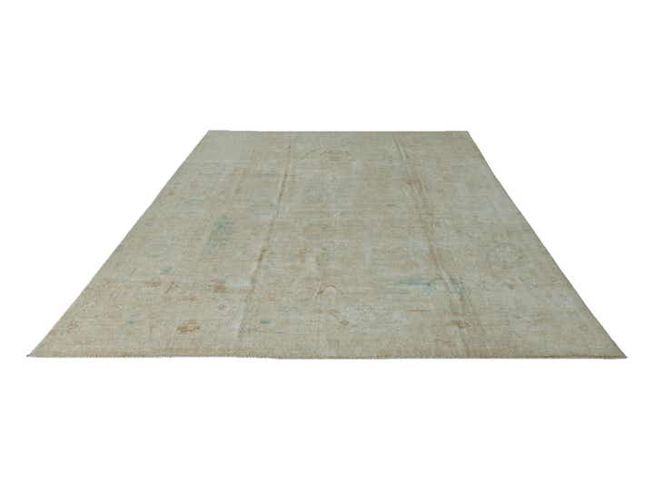 9' 8 x 13' 10 Hand Knotted Oushak Wool Rug