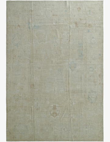 9' 8 x 13' 10 Hand Knotted Oushak Wool Rug