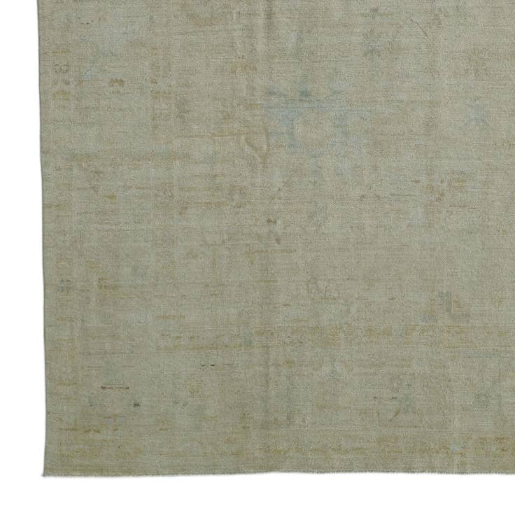 Detail image of 9' 7 x 13' 7 Hand Knotted Oushak Wool Rug