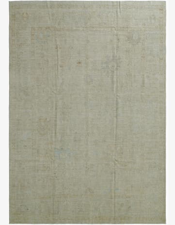 9' 7 x 13' 7 Hand Knotted Oushak Wool Rug
