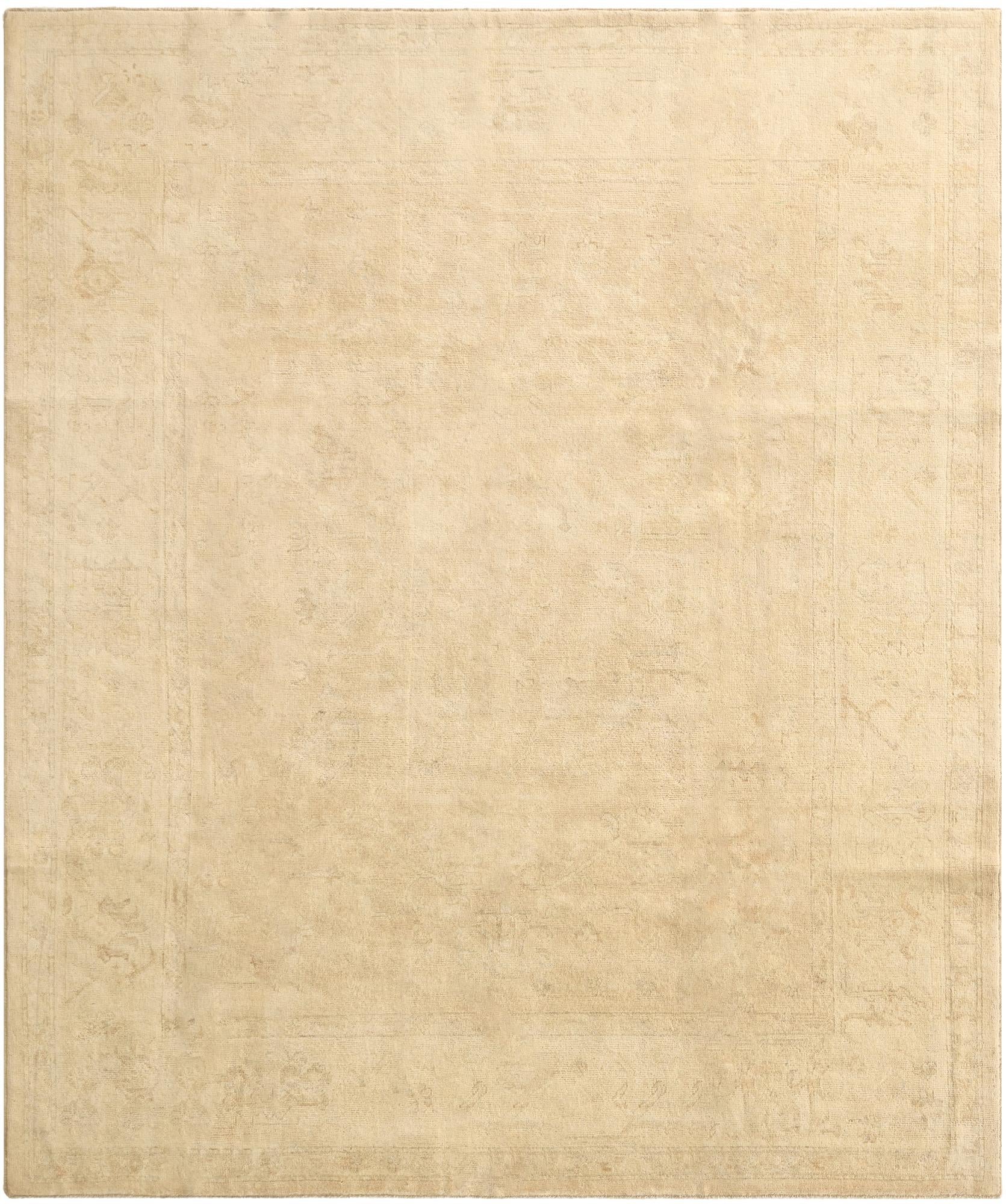 8' x 9' 10  Hand Knotted Oushak Wool Rug