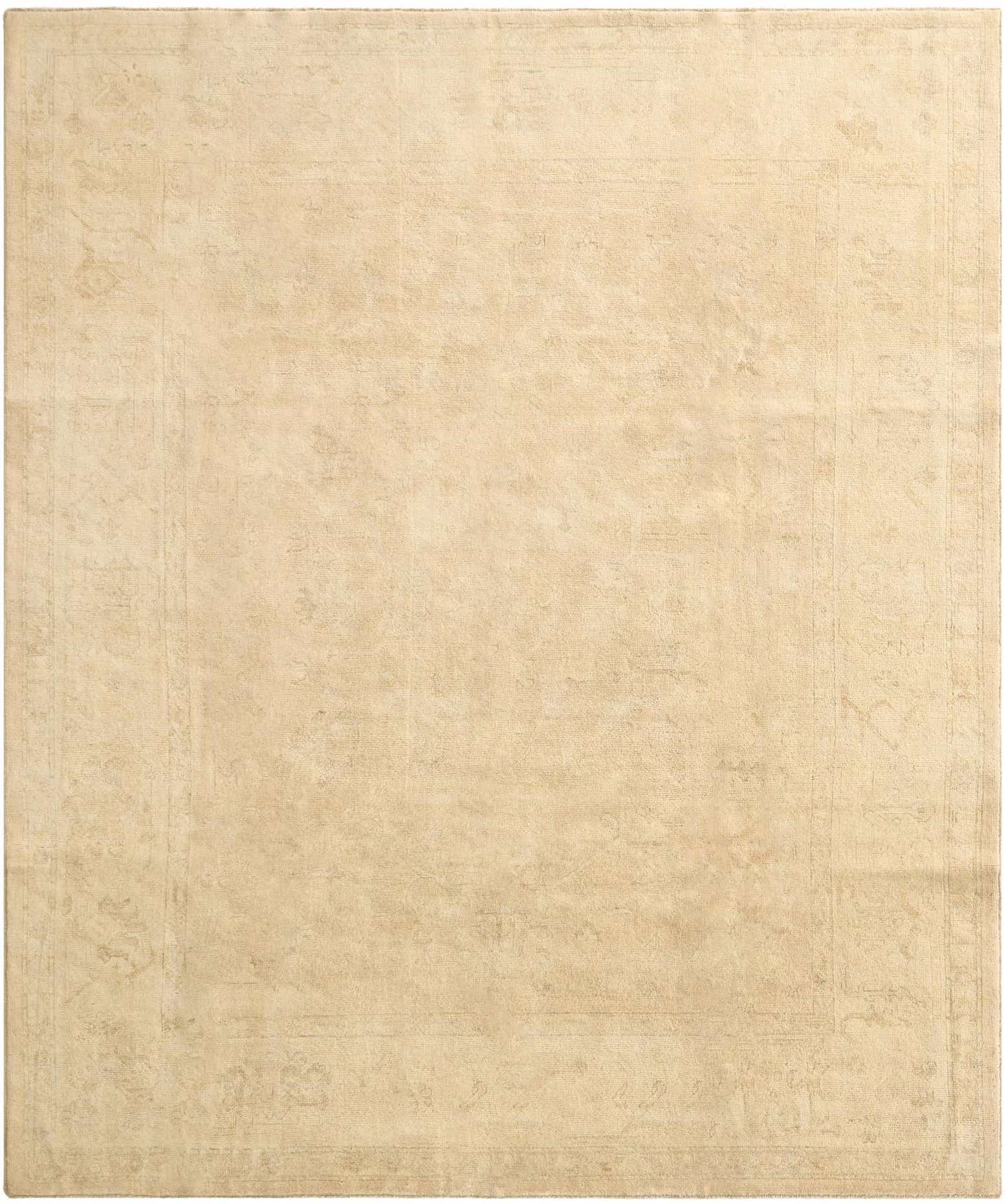 8' x 9' 10 Hand Knotted Oushak Wool Rug