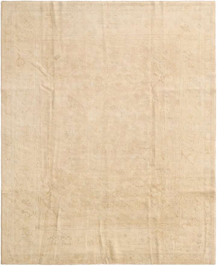 8' x 9' 10 Hand Knotted Oushak Wool Rug