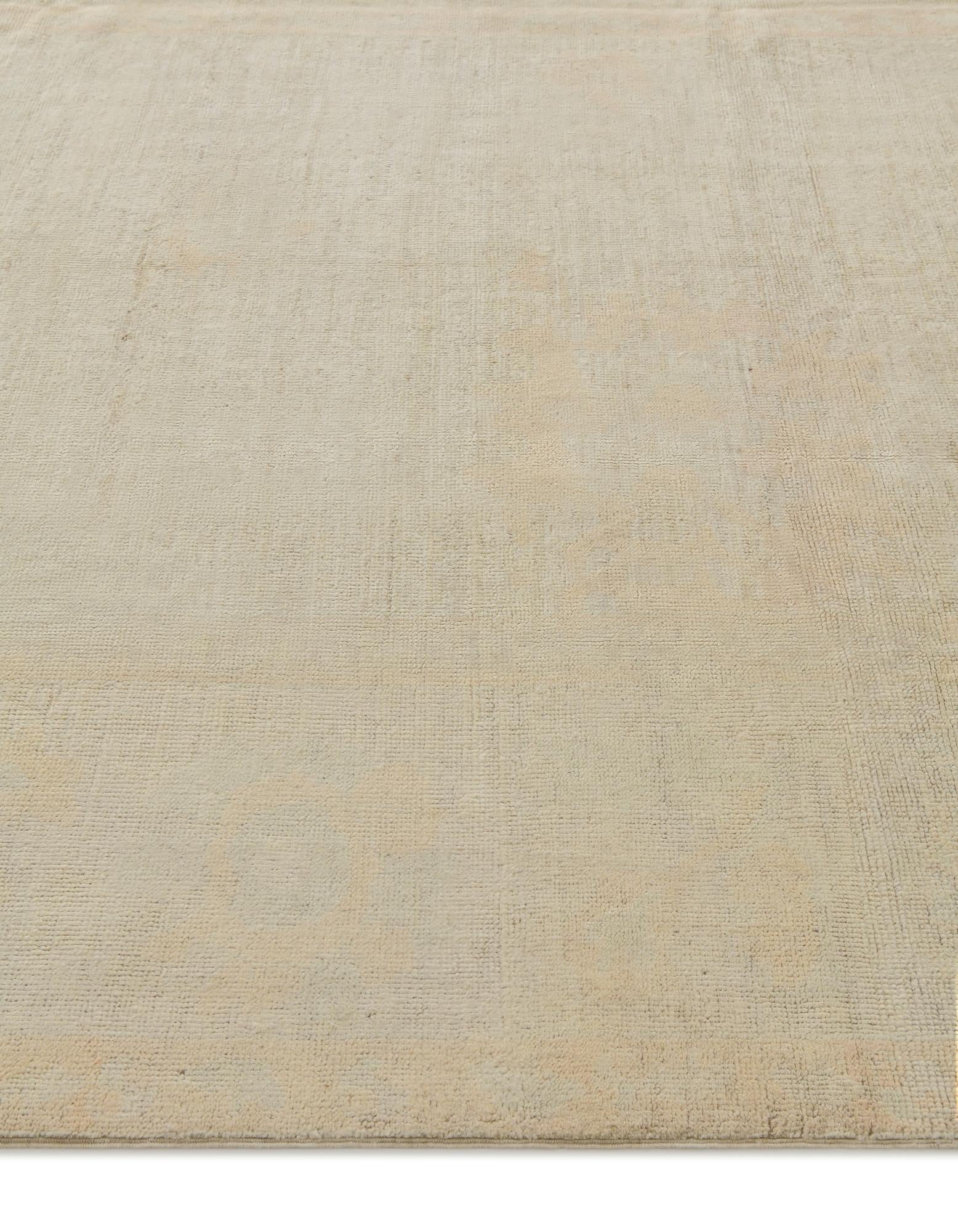 8' x 9' 10 Hand Knotted Oushak Wool Rug