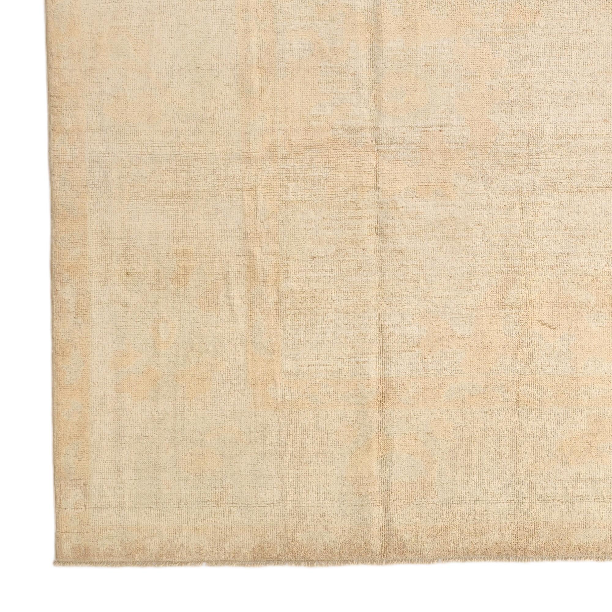 8' x 9' 10 Hand Knotted Oushak Wool Rug