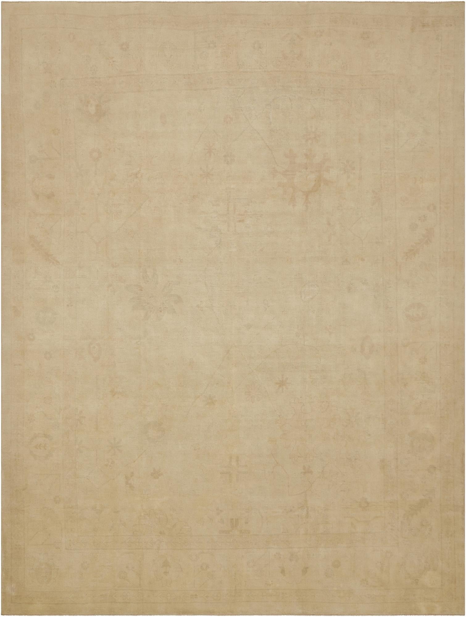 10' 5 x 13' 9 Hand Knotted Oushak Wool Rug