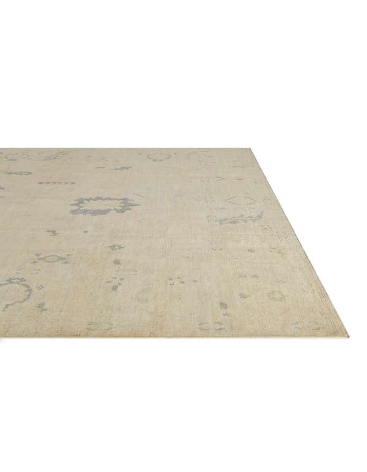 10' x 13' 11 Hand Knotted Oushak Wool Rug