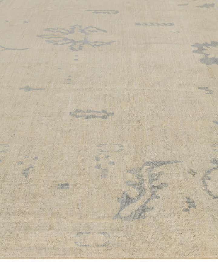 10' x 13' 11 Hand Knotted Oushak Wool Rug