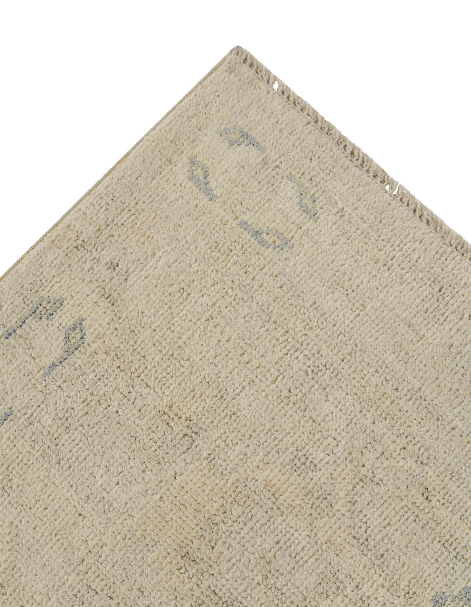 10' x 13' 11 Hand Knotted Oushak Wool Rug