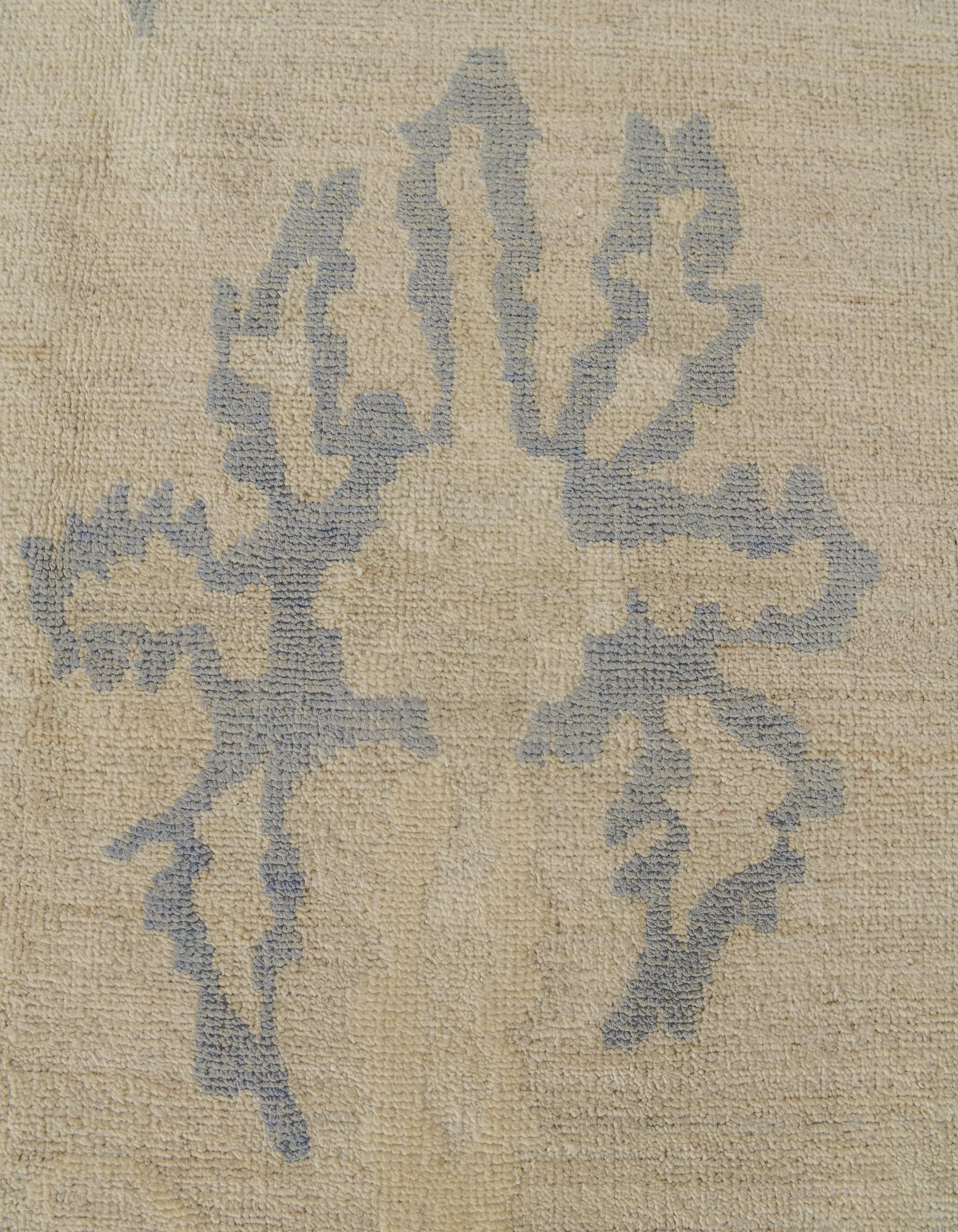 10' x 13' 11 Hand Knotted Oushak Wool Rug