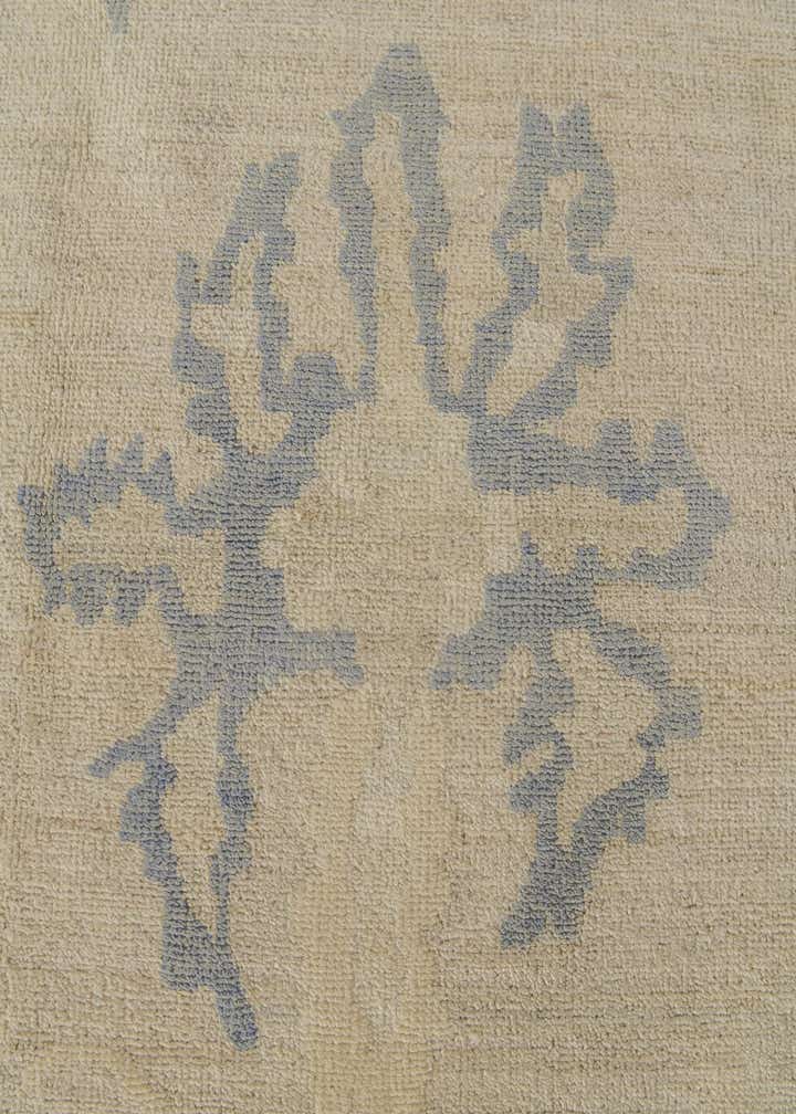 10' x 13' 11 Hand Knotted Oushak Wool Rug