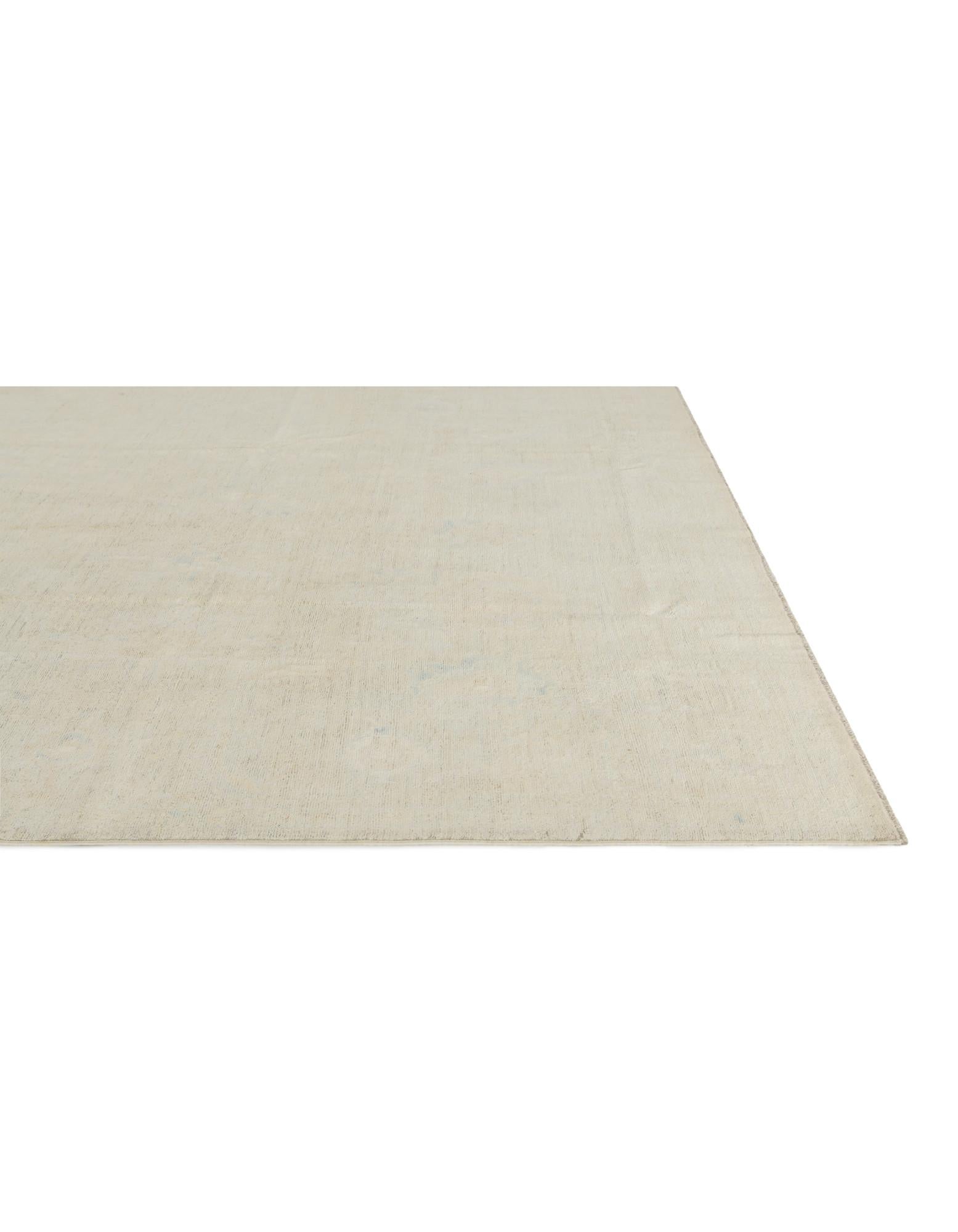 9' 2 x 12' 1 Hand Knotted Oushak Wool Rug