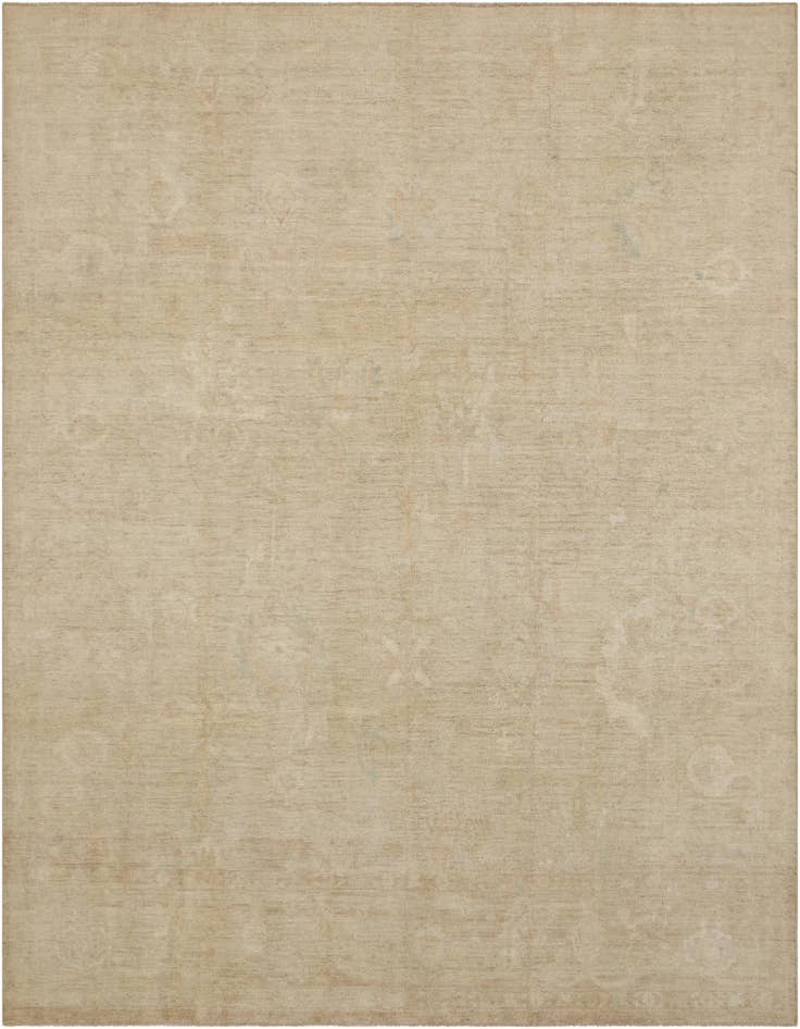 Detail image of 9' 2 x 12' 1 Hand Knotted Oushak Wool Rug