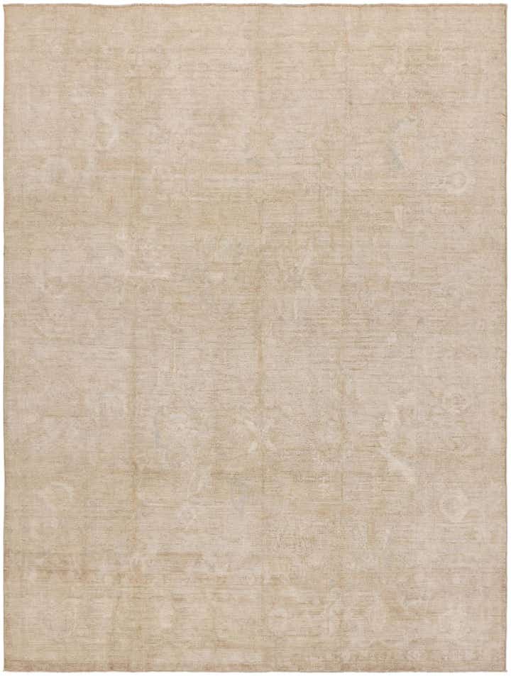 9' 2 x 12' 1 Hand Knotted Oushak Wool Rug