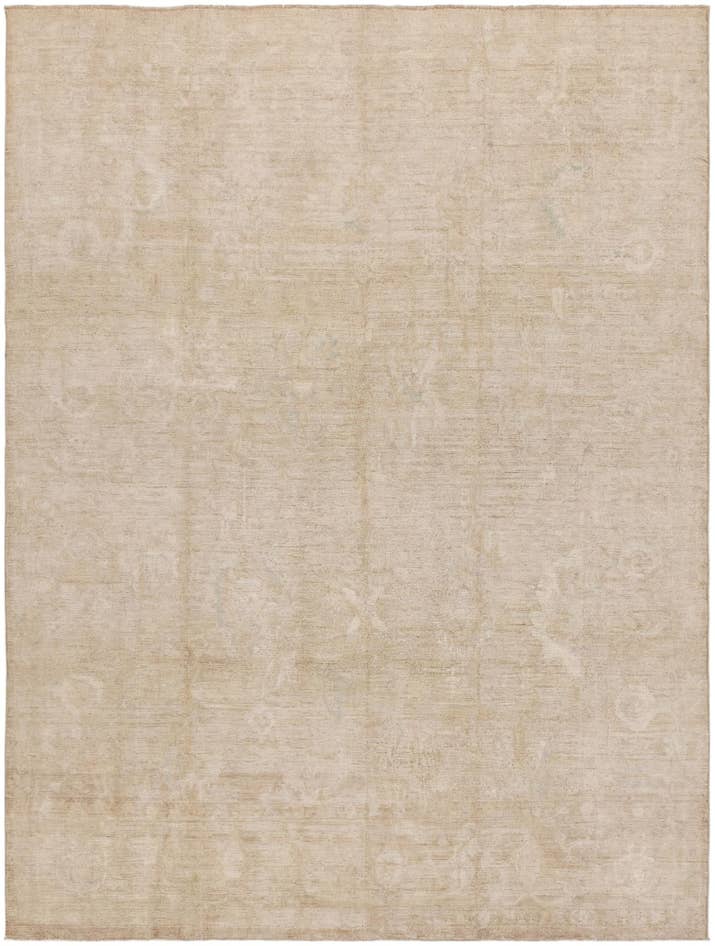 Detail image of 9' 2 x 12' 1 Hand Knotted Oushak Wool Rug