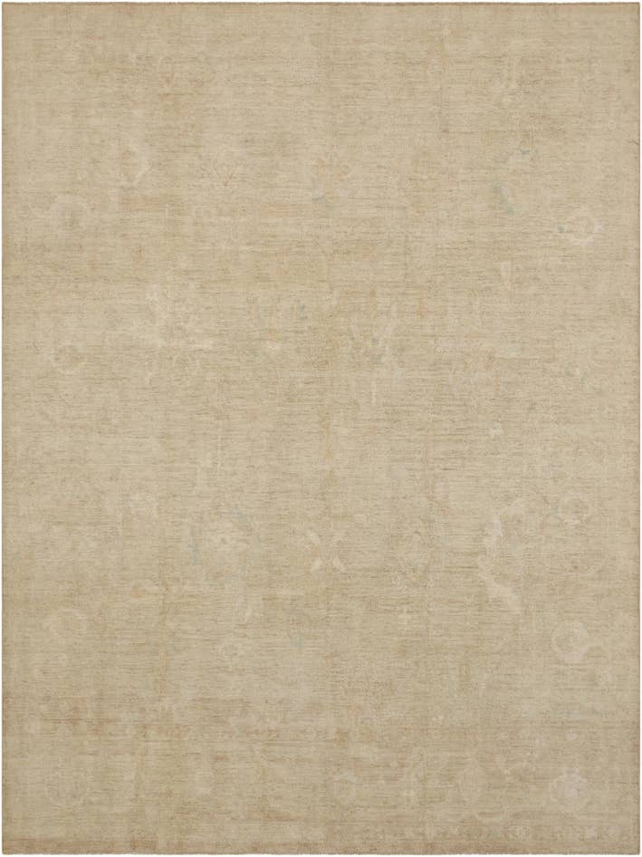 Detail image of 9' 2 x 12' 1 Hand Knotted Oushak Wool Rug