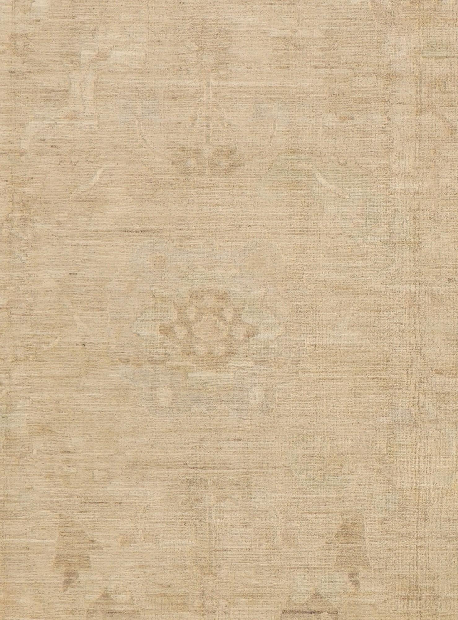 10' x 14' 3 Hand Knotted Oushak Wool Rug
