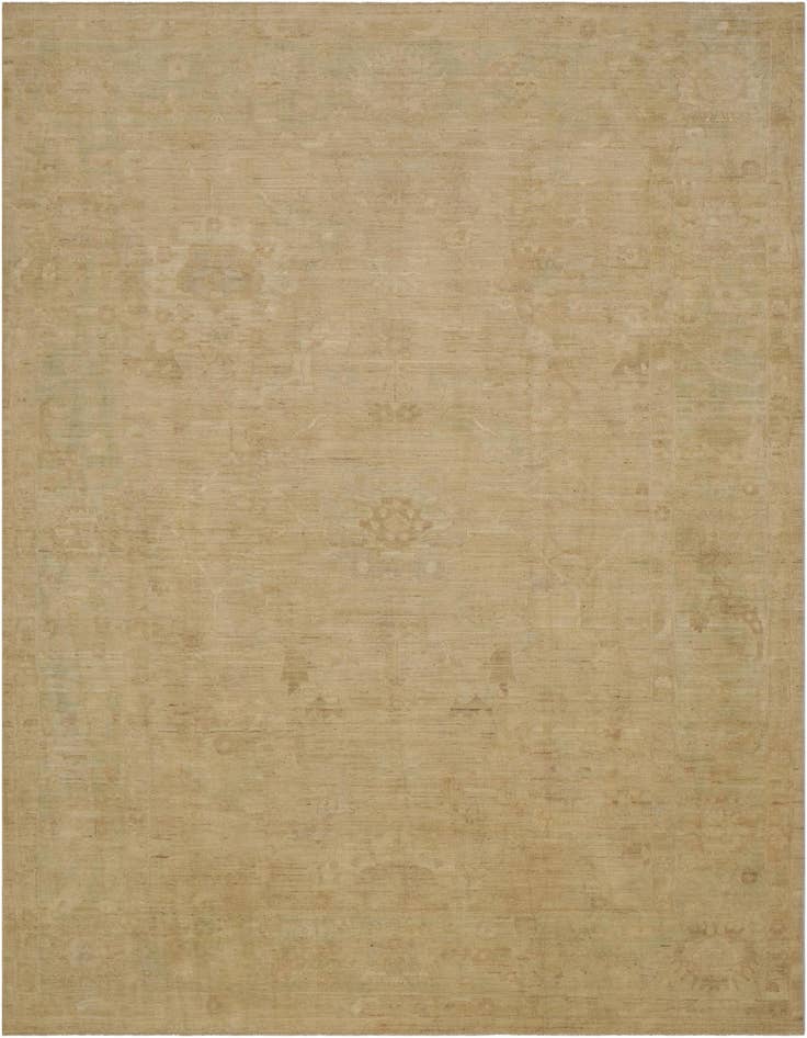 Detail image of 10' x 14' 3 Hand Knotted Oushak Wool Rug