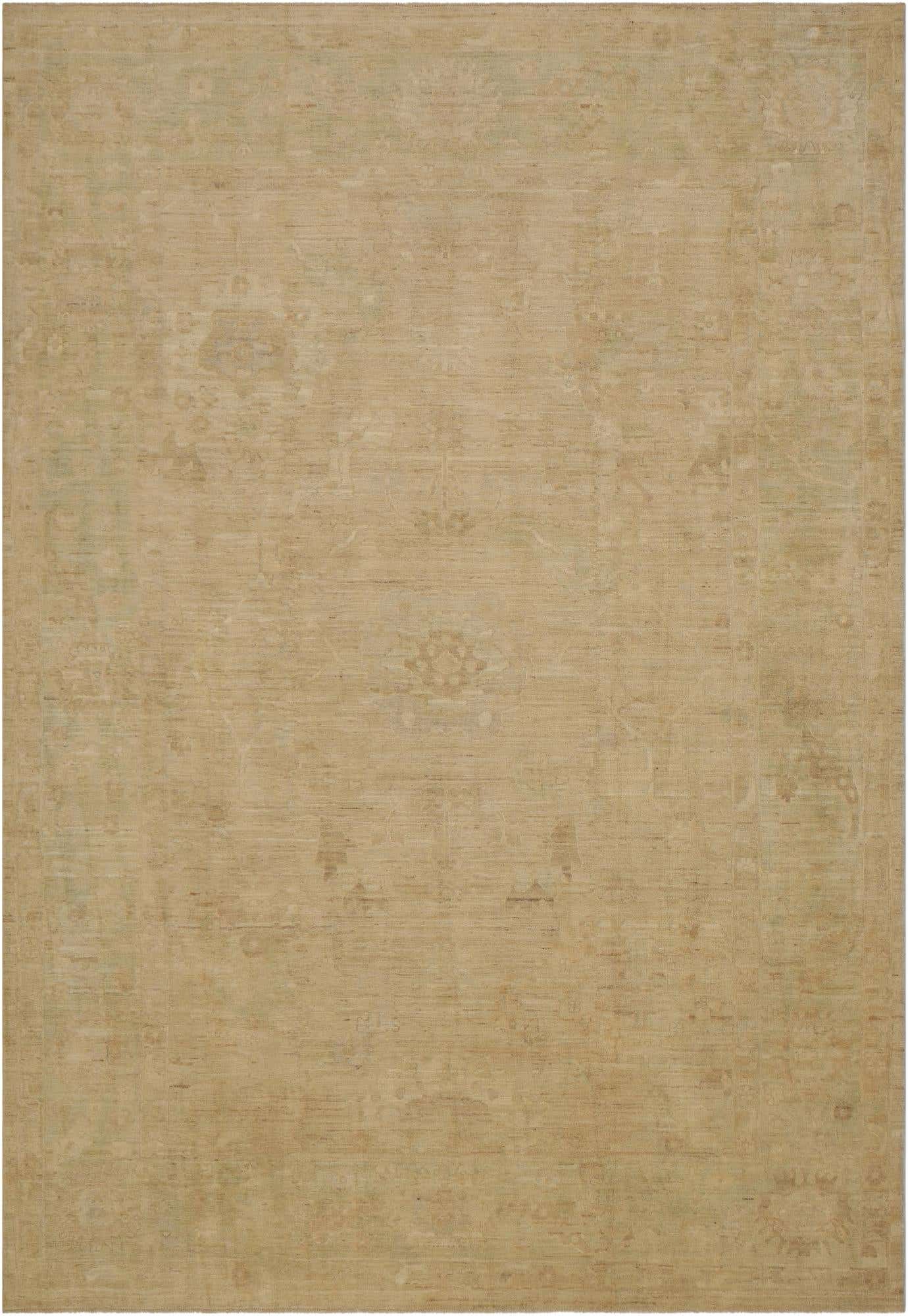 10' x 14' 3 Hand Knotted Oushak Wool Rug
