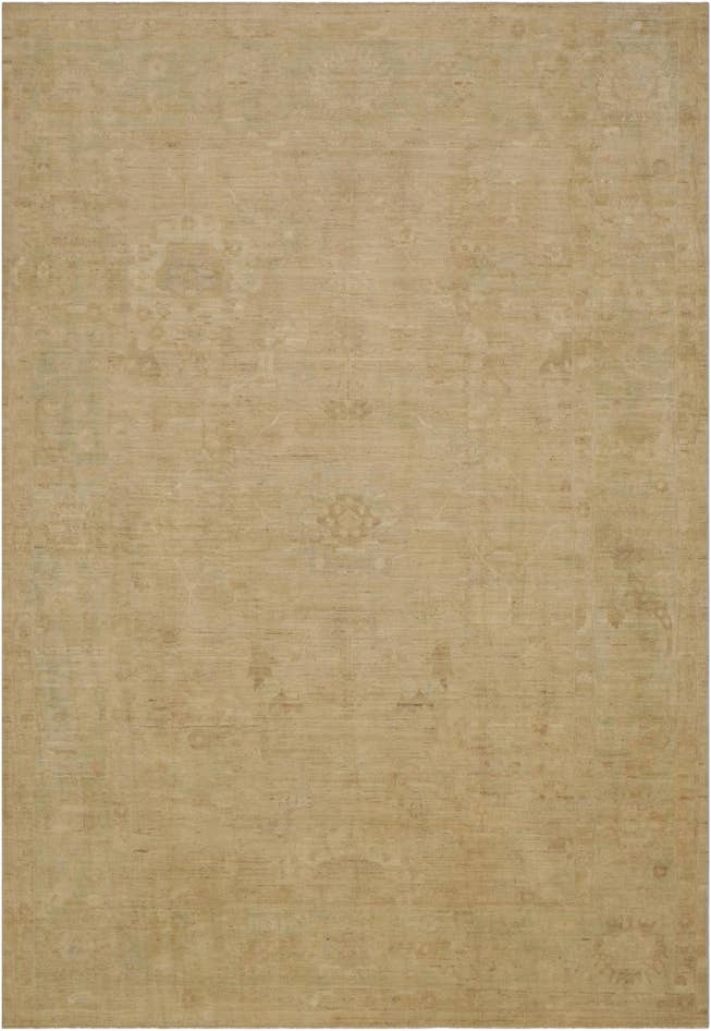 Detail image of 10' x 14' 3 Hand Knotted Oushak Wool Rug