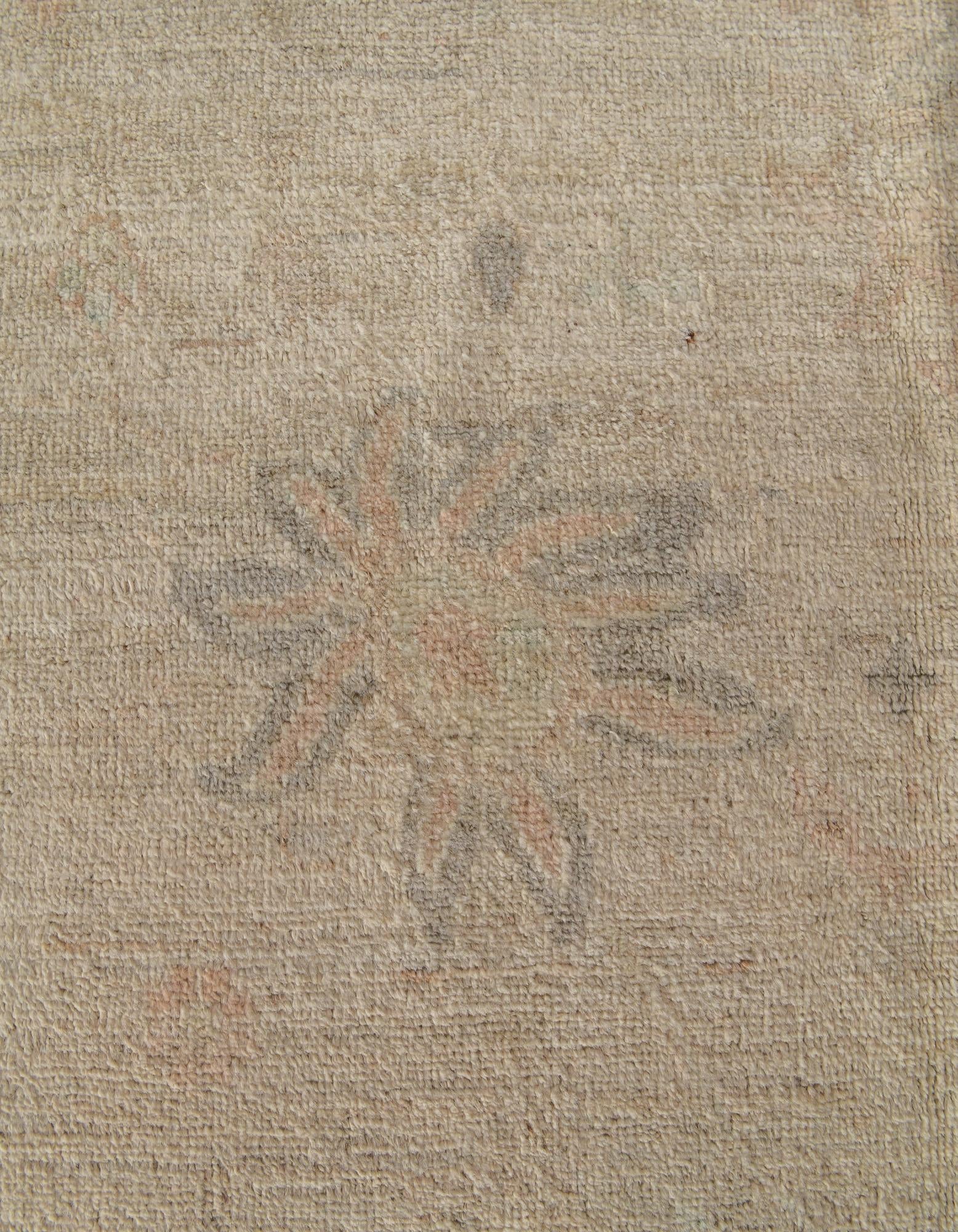 8' 8 x 11' 5 Hand Knotted Oushak Wool Rug