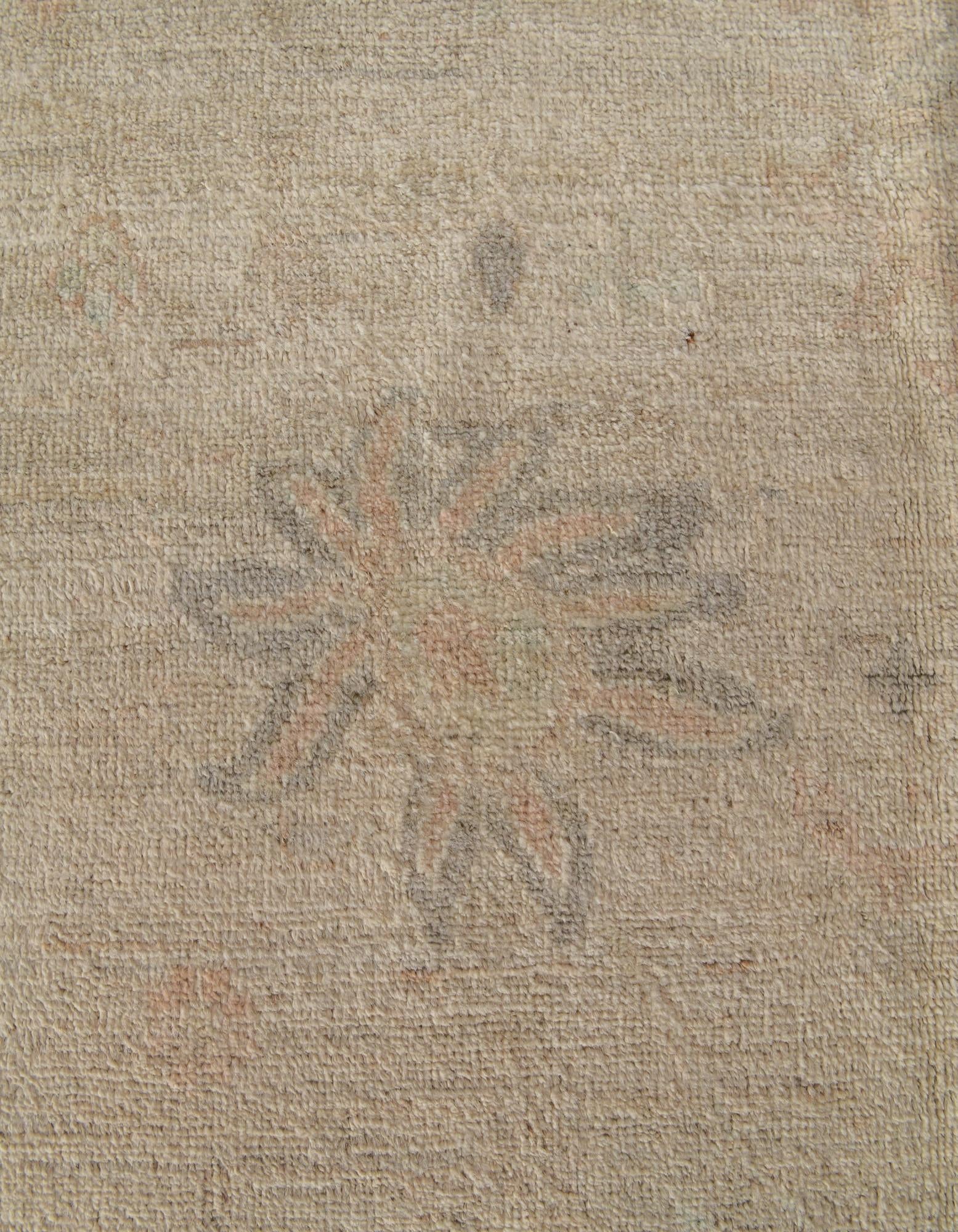 8' 8 x 11' 5 Hand Knotted Oushak Wool Rug