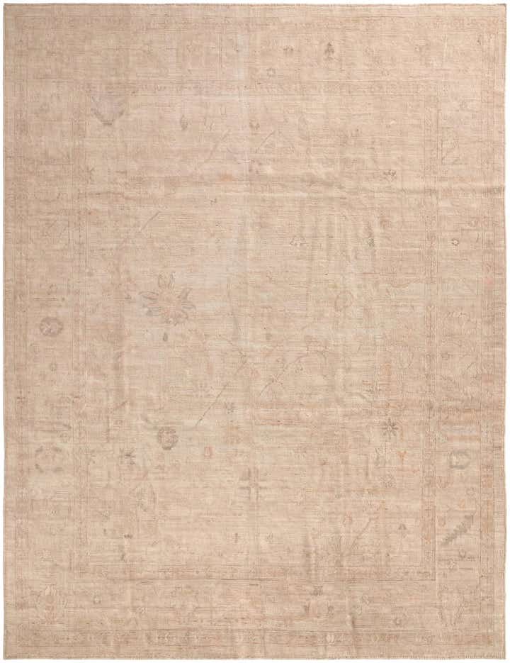 8' 8 x 11' 5 Hand Knotted Oushak Wool Rug