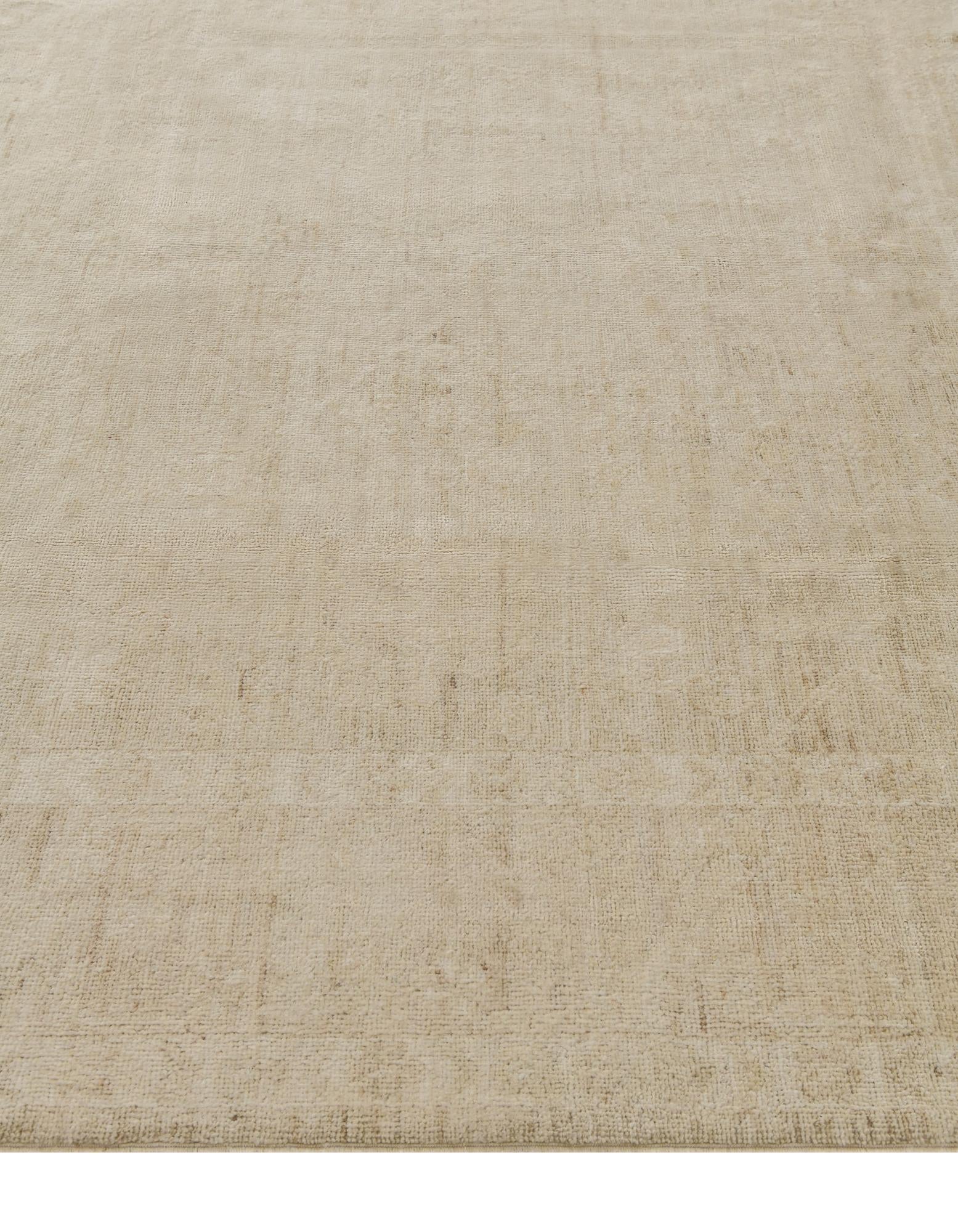 8' 3 x 9' 10 Hand Knotted Oushak Wool Rug