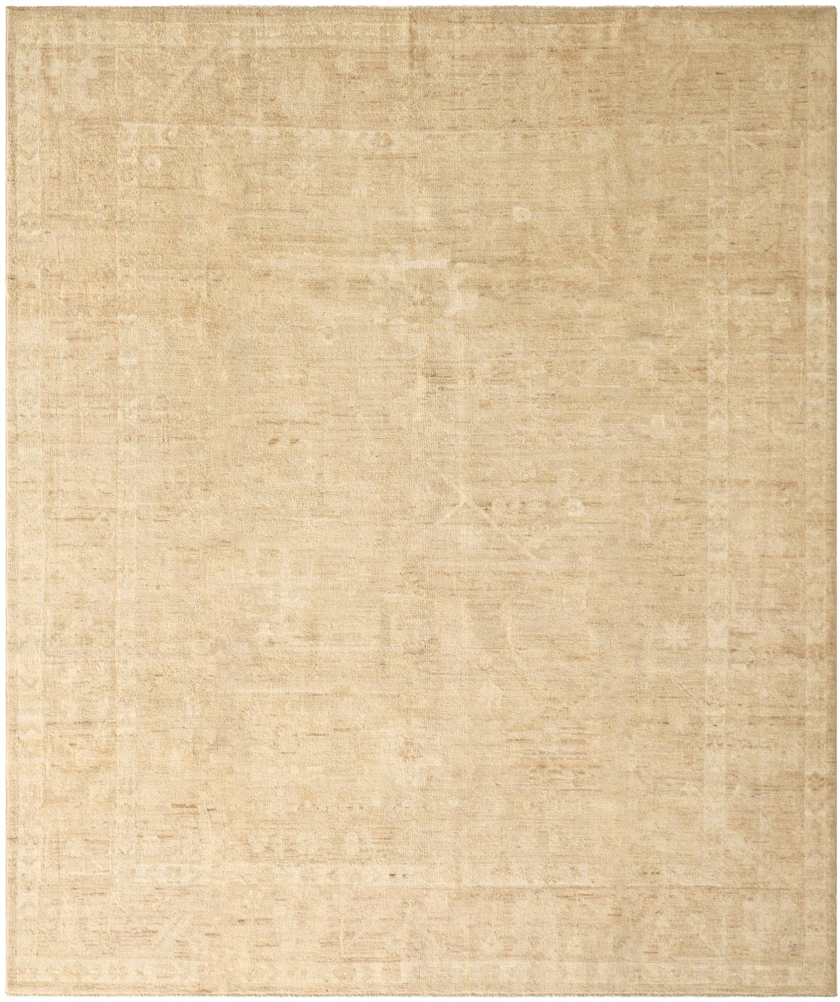 8' 3 x 9' 10  Hand Knotted Oushak Wool Rug