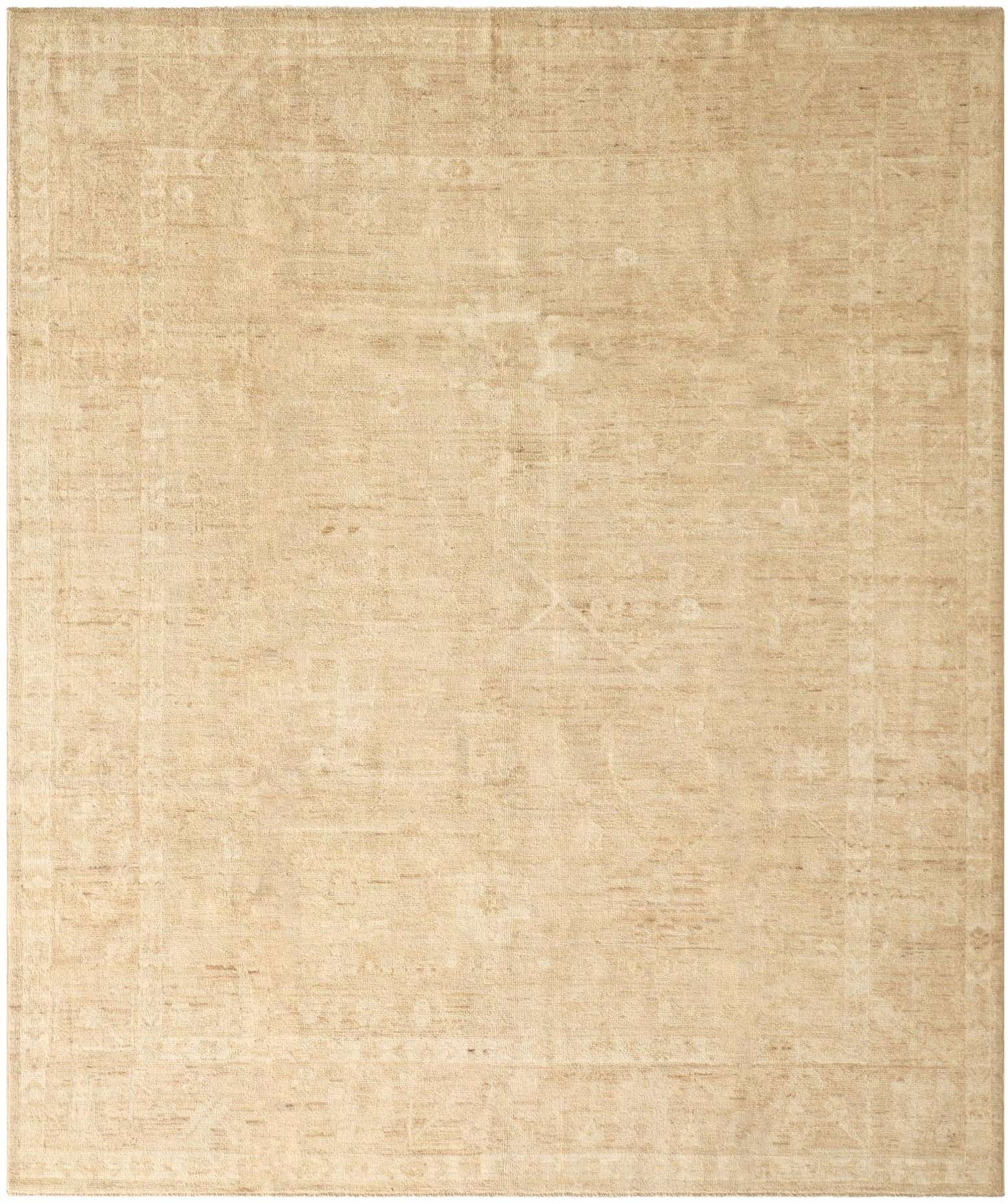 8' 3 x 9' 10 Hand Knotted Oushak Wool Rug