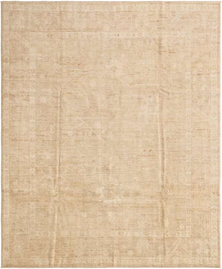 8' 3 x 9' 10 Hand Knotted Oushak Wool Rug