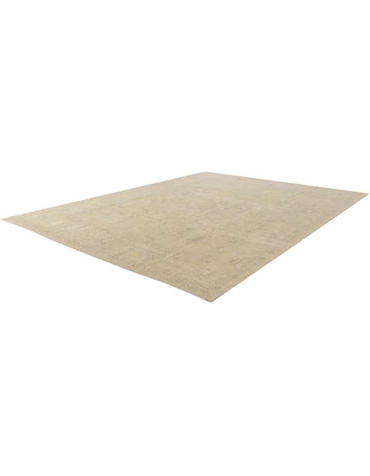 9' x 11' 10 Hand Knotted Oushak Wool Rug