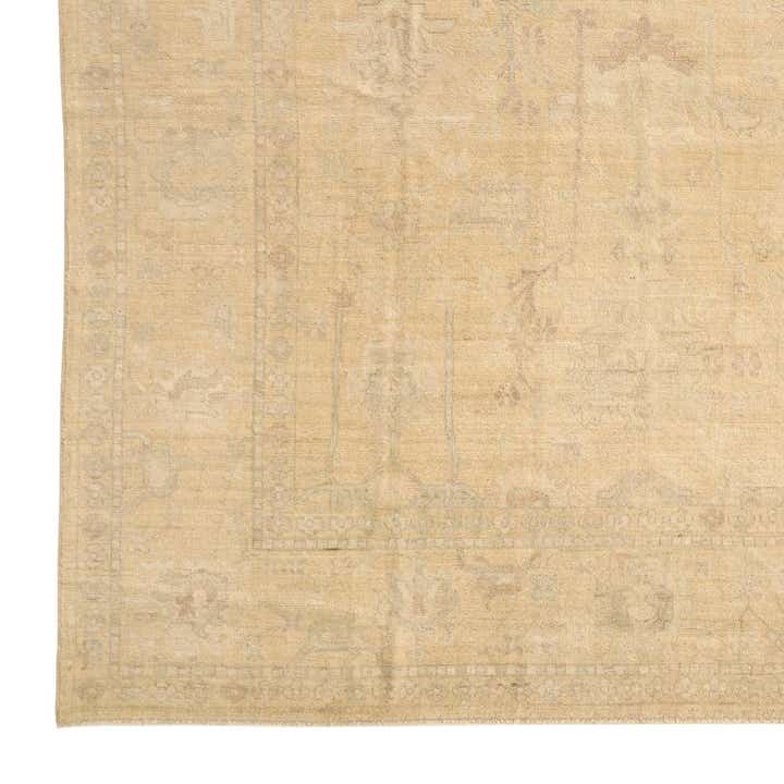 9' x 11' 10 Hand Knotted Oushak Wool Rug