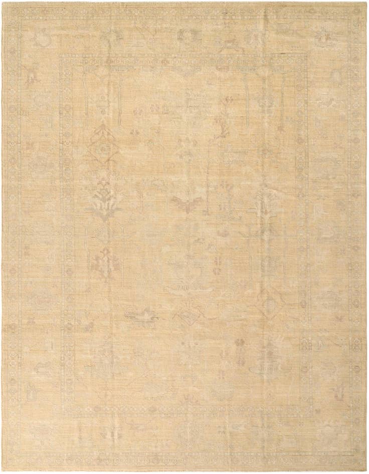 Detail image of 9' x 11' 10 Hand Knotted Oushak Wool Rug