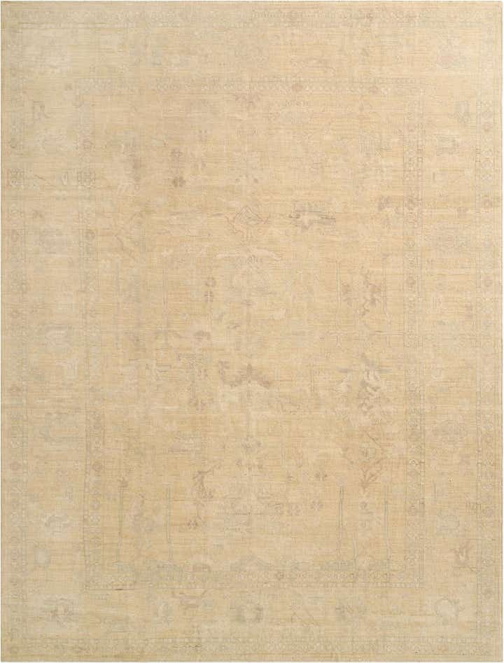9' x 11' 10 Hand Knotted Oushak Wool Rug