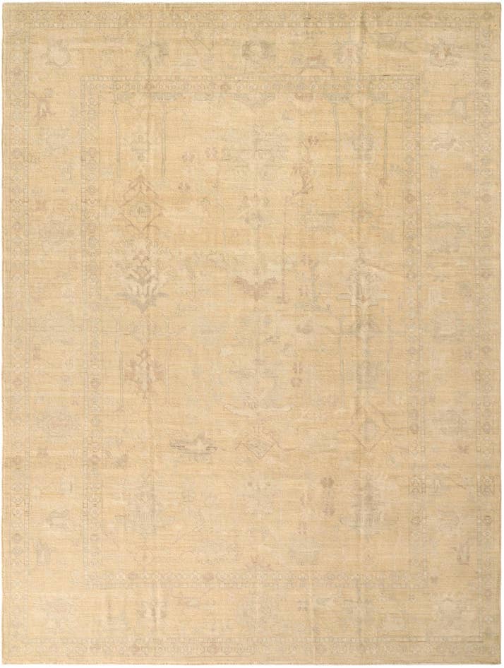 Detail image of 9' x 11' 10 Hand Knotted Oushak Wool Rug